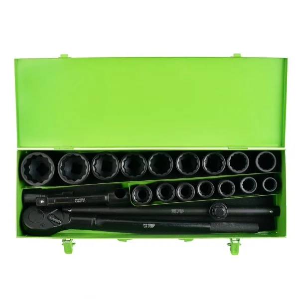 21PIESE, PATRAT 3/4 ,SET TUBULARE DE INPACT 12 LATURI DS1146 - imagine 3