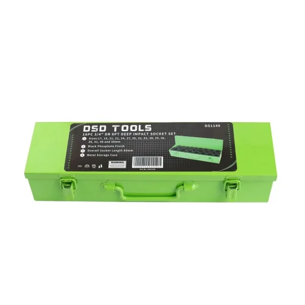 16BUC PATRAT3/4" SET TUB DE INPACT LUNGI 6 LATURI DS1149 - imagine 4