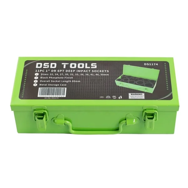 11BUC PATRAT 1" SET TUBULARE DE INPACT LUNGI 6 LATURI DS1174 - imagine 4