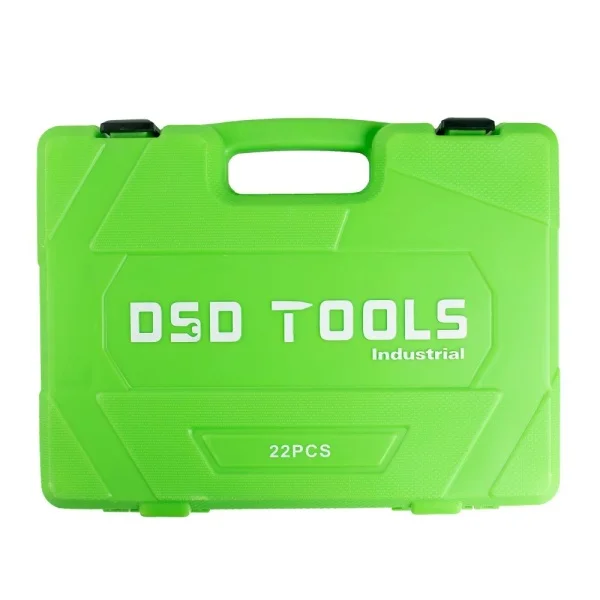 22 PIESE PATRAT 1/2" TRUSA DE CHEI TUB DE INPACT DS1179 - imagine 4