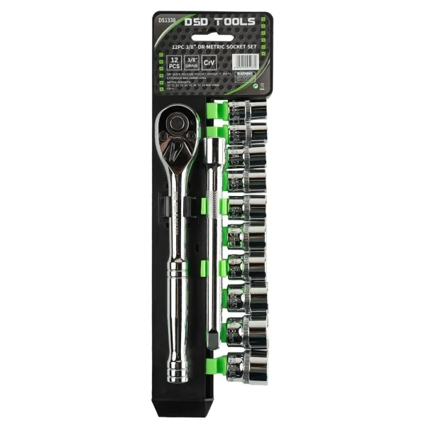 SET 12 CHEI TUBULATE METRICE 3/8 DR 10-19MM DS1338