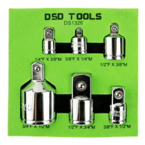 Set 6 adaptoare pentru chei tubulare 1/4", 3/8", 1/2" și 3/4" DS1326 - image 1774342271036