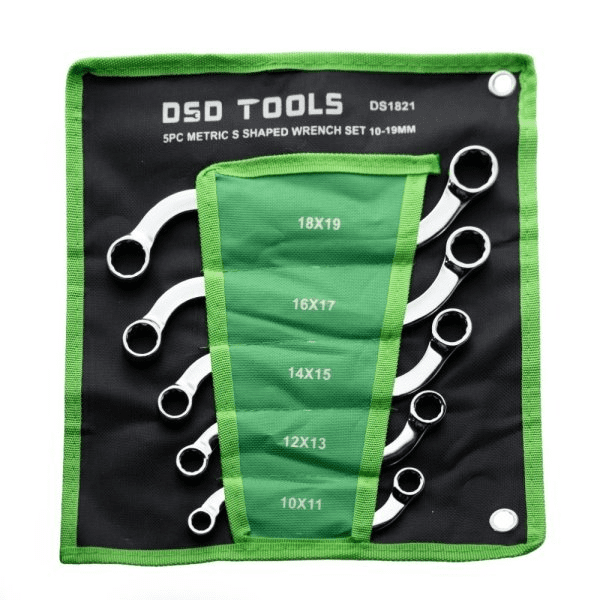Set 5 chei inelare metrice în formă de S (10-19mm) DS1821 - image 1774342486126