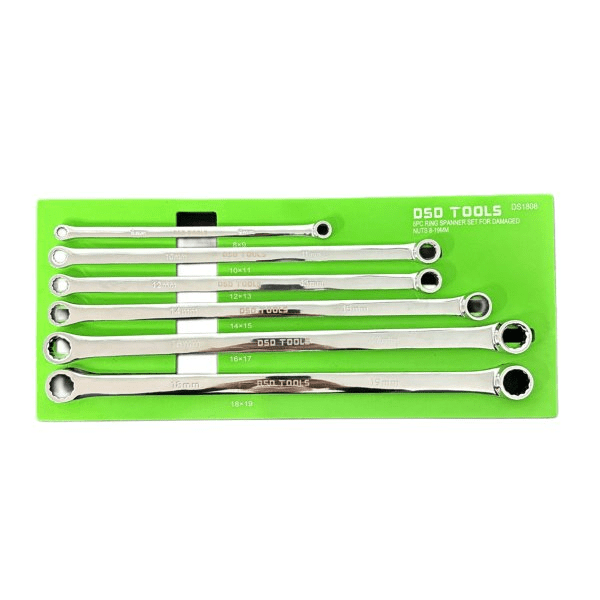 Set 6 chei inelare pentru piulițe deteriorate 8-19mm DS1808 - image 1774342727572