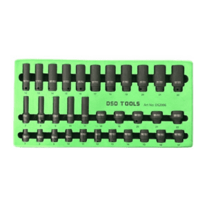 Set 32 chei tubulare de impact lungi și scurte, 6 laturi, prindere 3/8" DS2006 - image 1774343915273