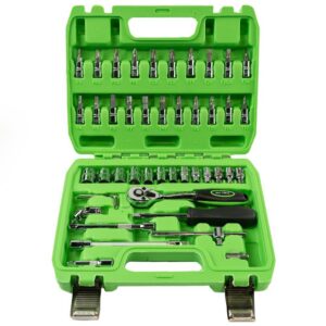 Set 46 piese tubulare metrice și biți prindere 1/4" DS1036