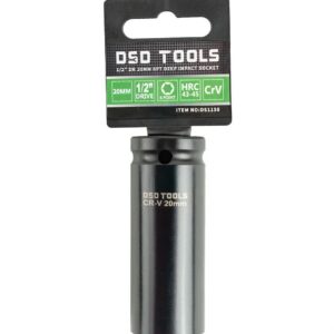 Tubulară lungă de impact 20mm în 6 puncte prindere 1/2" DS1158