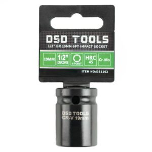 Tubulară de impact 19mm în 6 puncte stil european prindere 1/2" DS1162