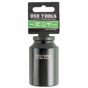 Tubulară cu perete subțire pentru piuliță butuc 35mm în 12 puncte prindere 1/2" DS1164