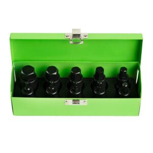 Set 10 tubulare de impact cu bit hexagonal (Inbus) prindere 1/2" DS1170