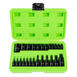 Set 25 tubulare de impact E-Torx și tubulare cu bit Torx DS1176