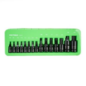 Set 15 tubulare de impact cu bit Torx prindere 1/4", 3/8", 1/2" DS1181
