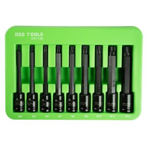 Set 9 tubulare de impact extra lungi cu bit Spline (XZN) prindere 3/8" DS1198