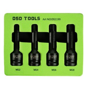 Set 4 tubulare de impact cu bit Spline pentru VAG prindere 1/2" DS1199