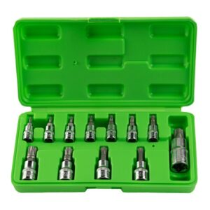 Set 12 tubulare cu bit Torx Plus cu gaură prindere 1/4", 3/8", 1/2" DS1236