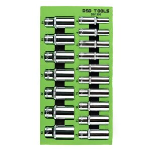 Set 17 tubulare lungi în 6 puncte 8 - 24mm prindere 3/8" DS1306