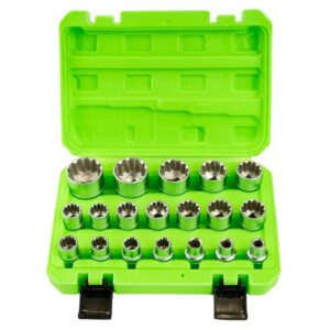 Set 19 tubulare profil Gear Lock 8–32mm prindere 1/2" DS1316