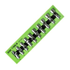 Set 10 tubulare articulate metrice în 12 puncte prindere 3/8" DS1321