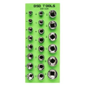 Set 22 tubulare profil Super Lock prindere 1/4" și 3/8" DS1329