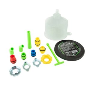Kit pâlnie pentru ulei motor cu filtru anti-vărsare - pâlnie 2 litri și set 12 adaptoare DS1578