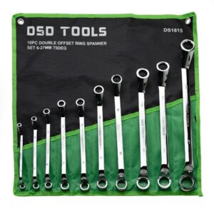 Set 10 chei inelare duble cotite 75 grade 6-27mm DS1815