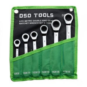 Set 6 chei inelare duble metrice cu clichet DS1818