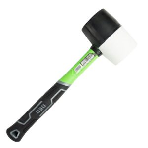 Ciocan de cauciuc alb / negru 32oz cu mâner fibră de sticlă DS1858