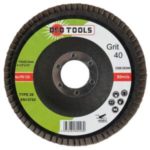 Discuri lamelare granulație 40 oxid (4 1/2") 115mm x 22.2mm cutie de 200 DS3006