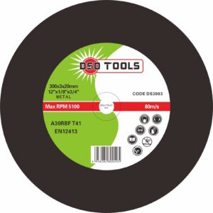Cutie de 25 discuri de tăiere pentru metal (12") 300mm x 3.0mm x 20mm DS3003