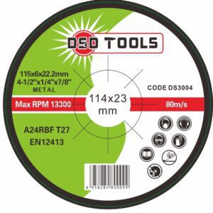 Cutie 100 discuri de polizare pentru metal 115 x 6.0 x 22.2mm DS3004